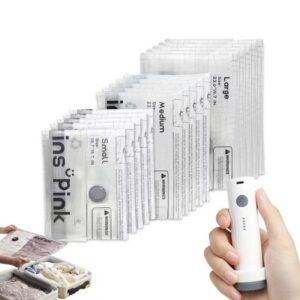 Travel Must-Have Vacuum Compression Bags – USB-Powered, Ultra-Lightweight, Space-Efficient Clothing & Essentials Organizer Set